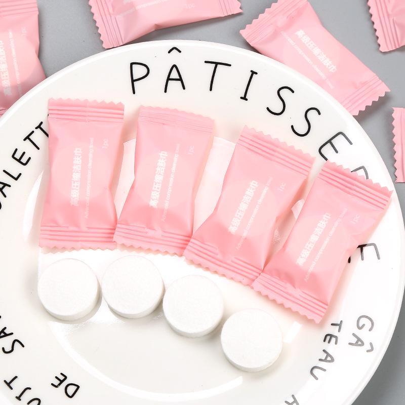 10/20/50/100Pcs Travel Cleaning Tissue Nonwoven Disposable Ourdoor Candy Compressed Face Towel