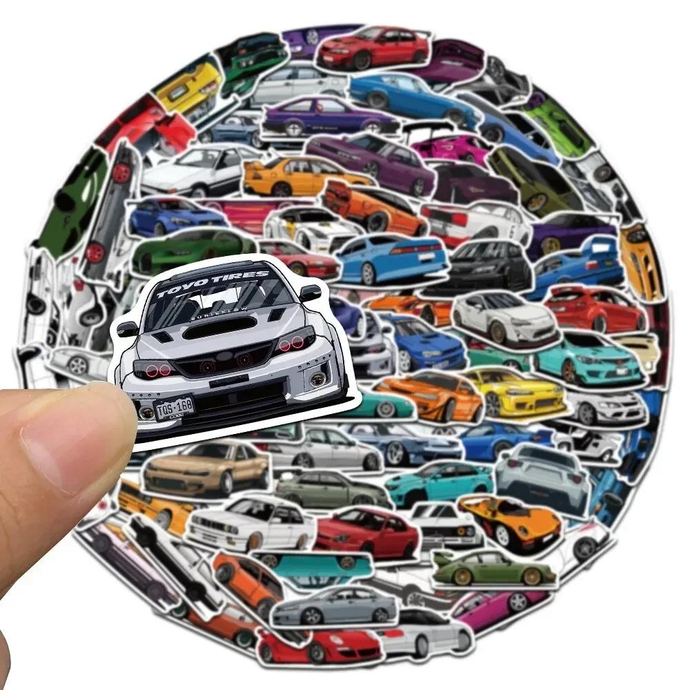 50pcs Cool Racing Car Stickers & Decals – Fun Vehicle-Themed Decor for Kids, Phone Cases, Guitars, Scooters, Laptops & Kettles