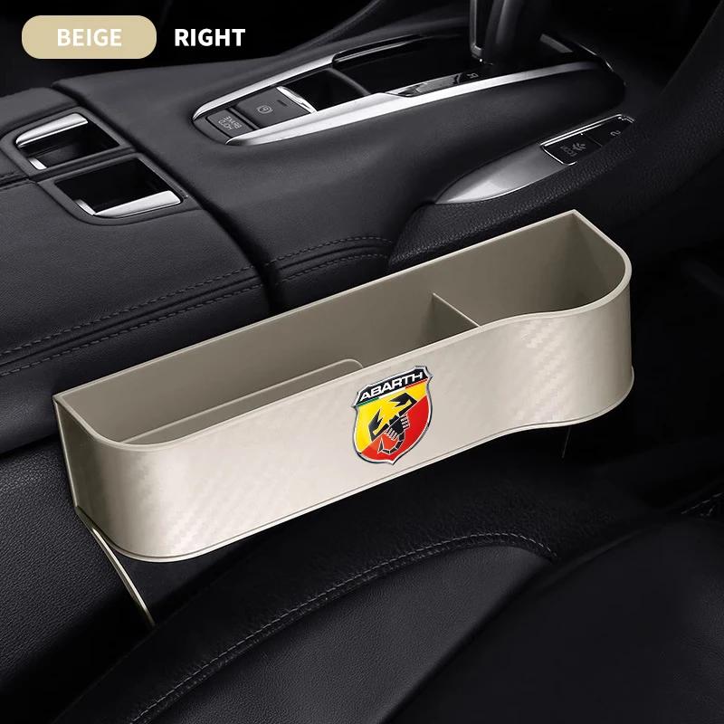 1/2PCS Car Seat Gap Water Cup Holder Universal Crevice Side Storage Box For Abarth Punto 124 125 500 Fiat Viaggio Car Accessory