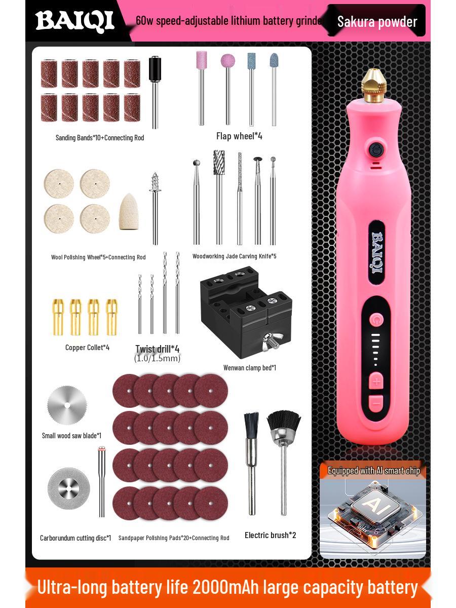 

Wireless Rechargeable Handheld Electric Jade Carving Grinder & Drilling Tool