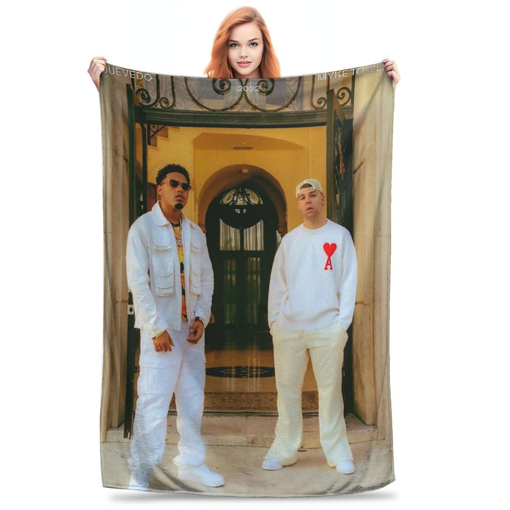 Quevedo Album Donde Quiero Estar Blankets Super Soft Flannel Sofa Throw Blanket for Home Bedroom Outdoor Throws Bedspread Quilt