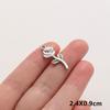 3pc Girl Pendant Hot Pink Oil Dripping Stainless Steel Plant Tree Flower Charm Pendants For Jewelry Making Supplies DIY Keychain