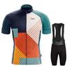 Gradient Color Summer Cycling Jersey Set - Breathable Short Sleeve for Road & Mountain Biking
