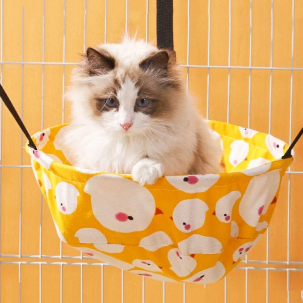 Adjustable Straps All-Season Cat Hammock Chew-Proof Fabric Adjustable Cat Hammock  Pet Products
