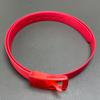 Nuove Cinture Per Uomo Donna Colori Uni Caramella Gomma Siliconica Pelle Forma Ondulata Fibbia in Plastica Cintura Carina Senza Metallo