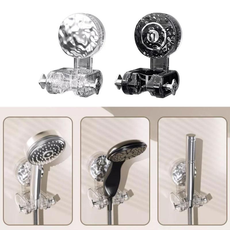 Suction Cup Wall Mounted Bracket Removable Shower Head Holder Base Adjustable Handheld Shower Head Holder Enduring