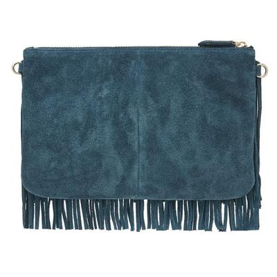 Mightypurse - Pochette à franges ET chargeur de téléphone Bleu