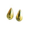 European American French Golden Water Drop Earrings Women Niche Design High-end Cold Wind Unique Temperament Jewelry Gift