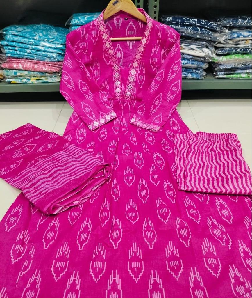 Indian Women Designer Kurta Pant Dupatta Set Bollywood Top Tunic Kurti Salwar Suit