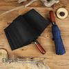 Nanqiao 10-Rib Fully Automatic Folding Umbrella with Wooden Handle