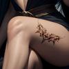 1 Pieza Pegatinas de Tatuaje Impermeables Encantadoras de Larga Duración Para Niñas Vientre Pecho Espalda Cintura Pintura Corporal Decoración