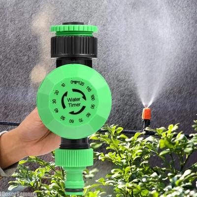 Outil Extérieur Contrôleur d'Eau Temporisé Minuteur d'Irrigation Plastique 2 120 Minutes Minuteur d'Eau pour Tuyau Robinet Arroseur Automatique Jardin