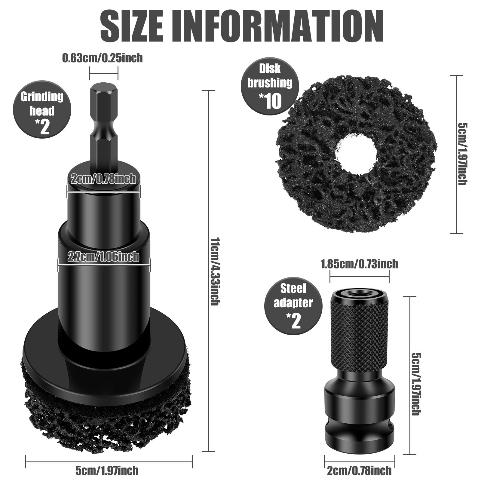 

Auto Wheel Hub Brush Car Wheel Hub Grinder Rust Grinding Removal Tool Brake Grinding Cleaner Kit Rust Remover Polishing Tool