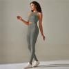 Nessaj Yoga Sets Women Workout Outfits High Waist Leggings Sleeveless Sports Top Fitness Set Seamless Gym Tracksuit