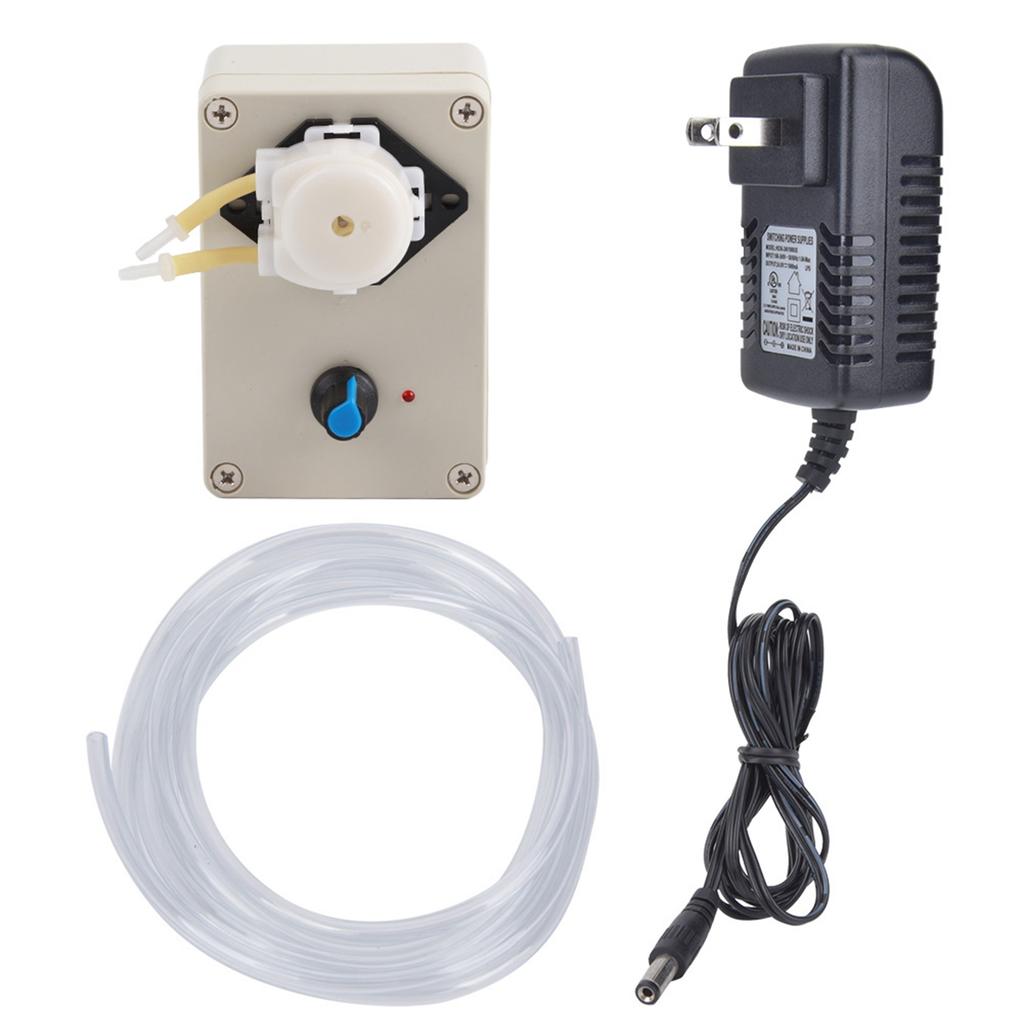 Dosing Pump Industrial Peristaltic Liquid Pump Adjustable Flowing Dosing Pump US Plug 110‑240V Pump Peristaltic Liquid Pump