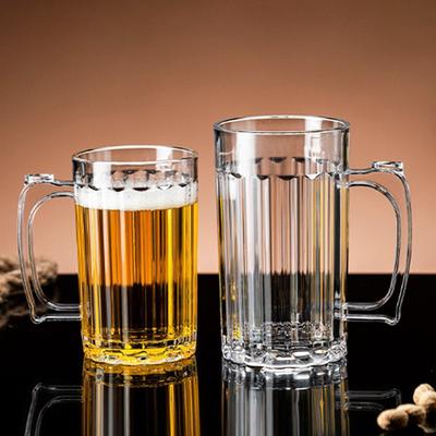 Acryl Bierbecher Haushaltsbecher Tassen Trinkgläser Henkel Milch Kaffee Saft Wasserbecher Barzubehör Trinkgeschirr Für Heimparty Bar Ka