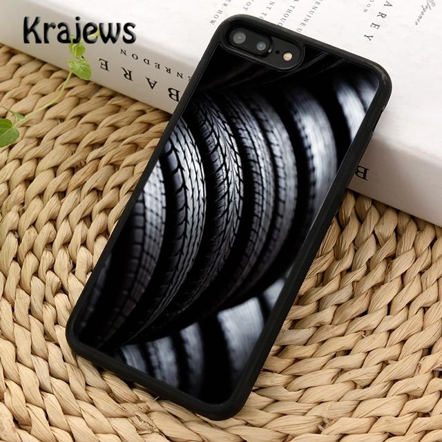 Krajews Cool Tire Tread Wheel Style Track Phone Case Cover For iPhone 14 6s 7 8 Plus XR XS 11 12 13 Pro Max Samsung S21 S22ultra