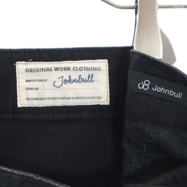 Unused Johnbull Tucked Trousers Denim Pants S Black Tapered Wide Stretch Men's Used