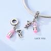 Authentic copper Charm Bead Charms Bead Colorful Inlaid Zirconium Family Dangle Compatible With Bracelets Do It Yourself Jewellery Marking Lover Gifts