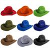 Classical Homburg Hat Cowboy Hats Gift for Boyfriend Top Hat Wide Brimmed