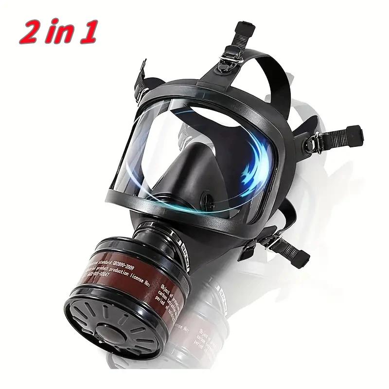 New MF14/87 Respirator, Full Face Gas Mask with Activated Carbon Filter for Vapour, Chemical, Nuclear Contamination Protection
