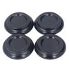 4PCS Piano Floor Protector Anti Vibration Small Size Non Slip Piano Caster Cups Floor Protector Black