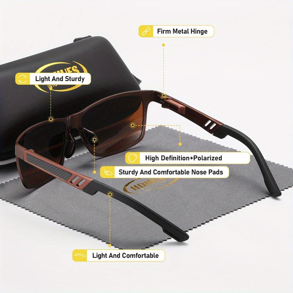 HdHues Унисекс Поляризованные солнцезащитные очки в оправе из алюминиево-магниевого — фото 4