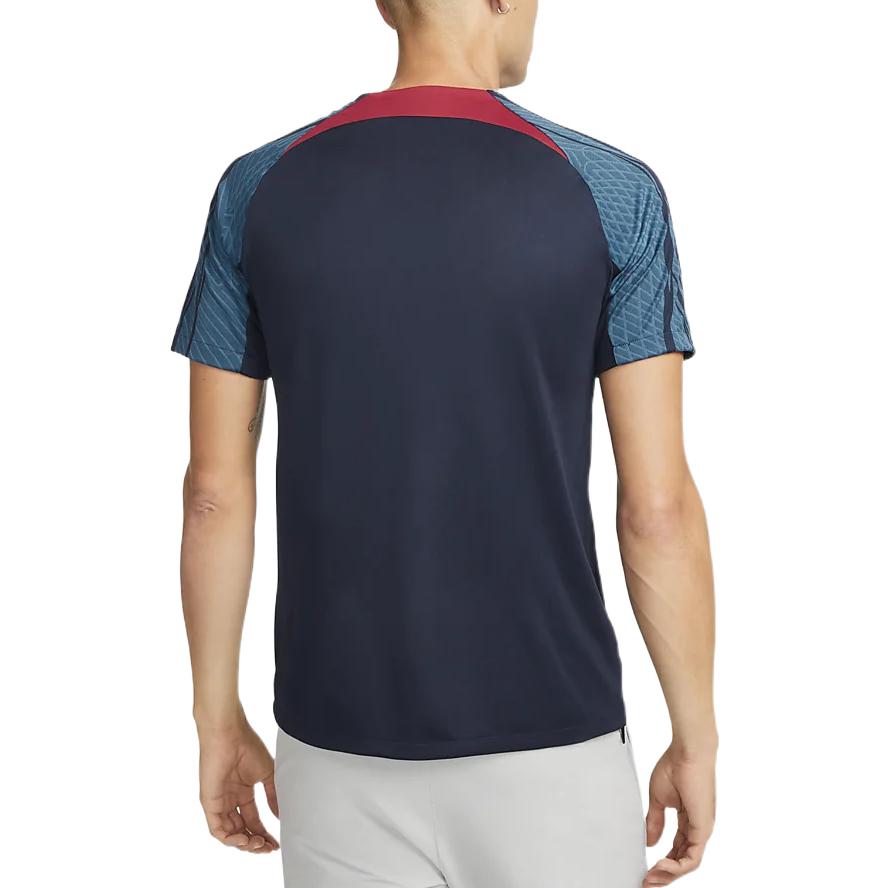 Nike Maglietta da Calcio Vintage Girocollo con Stampa Logo Uomo Top Blu DH6445-451