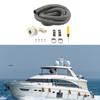 Bilge Pump Hose Installation Kit Marine Thru Hull Fitting Plumbing Screws Clamps PP