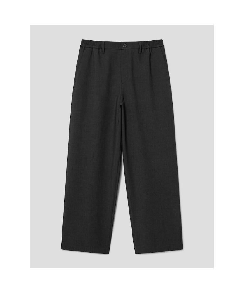8SECONDS Melange Wide Tapered Fit Slacks Ash
