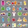 50 Fogli Adesivi Educativi Numberblocks per Telefoni e Borracce
