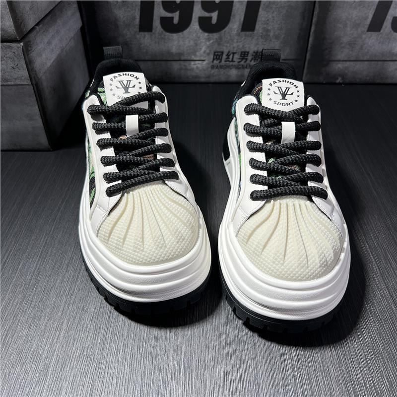 Shoes casual shoes light and comfortable soft sole leather surface breathable shell head board shoes dl