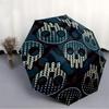 1pc Skull Pattern Automatic Open/Close Umbrella Compact Folding Umbrella, All-Season Portable Umbrella for Women/Men F1124184