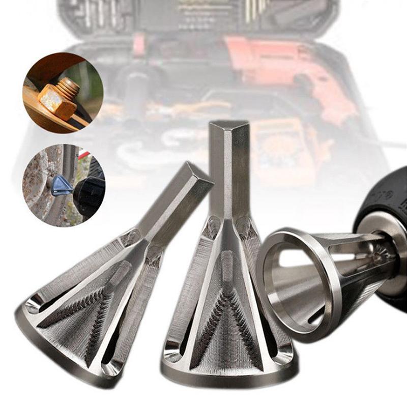 Deburring Trimming Scraper 1Pcs Angle Lap Attachment for Electric Drill Household Metal Corner Cleaner