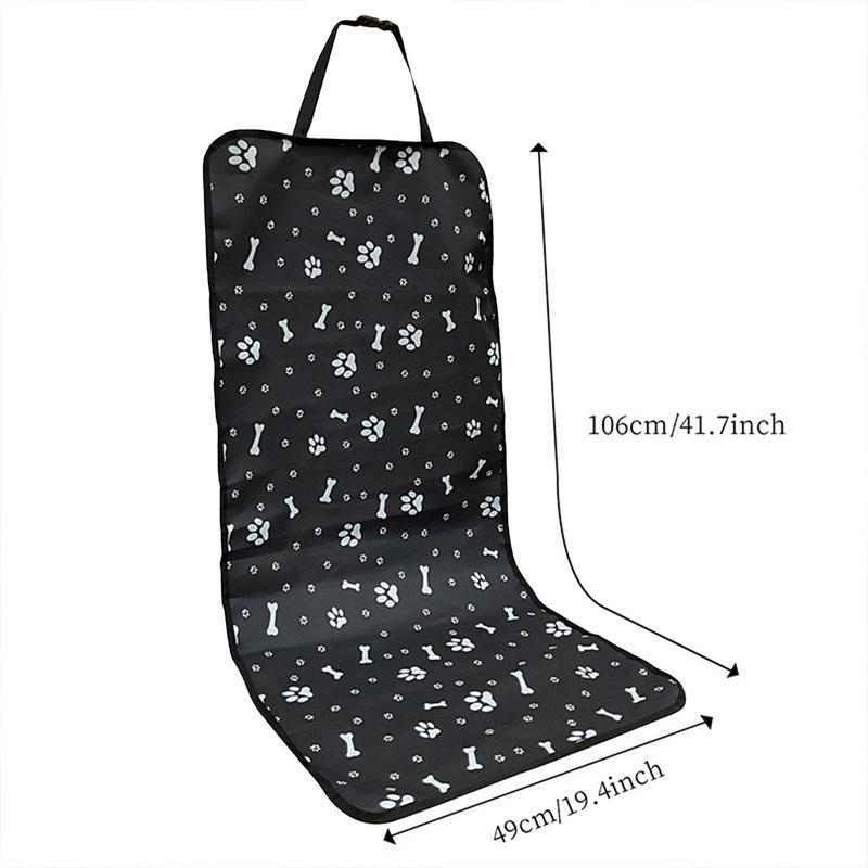 Dog Car Seat Cover Waterproof Car Front Seat Cover With Elastic Strap Hook And Loop Buckle Design Easy Installation Pet Pad