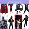 Vibrant Kids Halloween Superman Bat Spider Man Cosplay Costume Clothes Sets