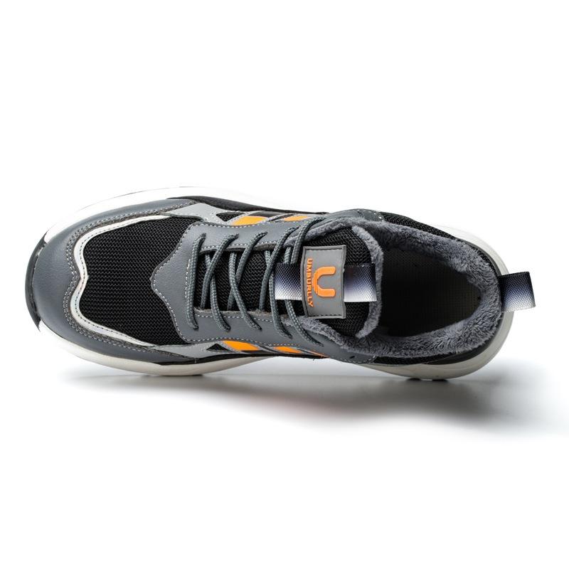 Customized Processing Winter Cotton Labor Insurance Shoes Men's Anti-smashing and Anti-piercing Safety Shoes Work Shoes Steel Baotou Construction Site