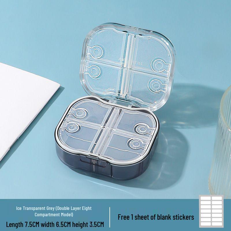 Compact, Moisture-Proof Pill Box for Daily Medication - 3 Times a Day, 7-Day Organizer