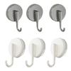 Easy Installs Suction Hook Holders ABS Not Drill Suction Hook Heavy Duty Adhesive Hook 57mm Diameter for Bathroom Kitchen