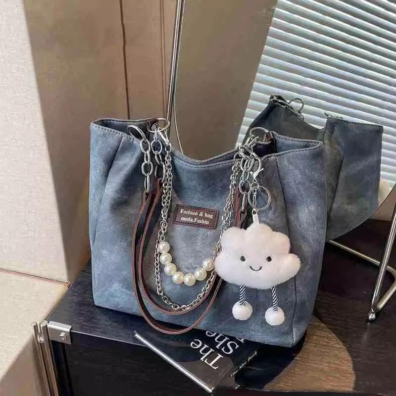 Neue vielseitige lässige Tasche für College-Studenten, Damen-Tasche mit großer Kapazität, modische Umhängetaschen für den Weg zur Arbeit