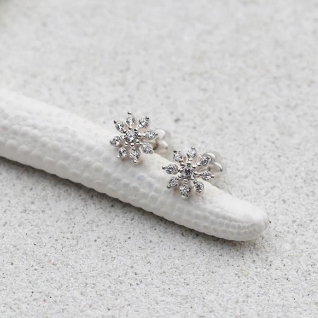 Damen Alltagsaccessoire Sari Schneeflocken-Piercing