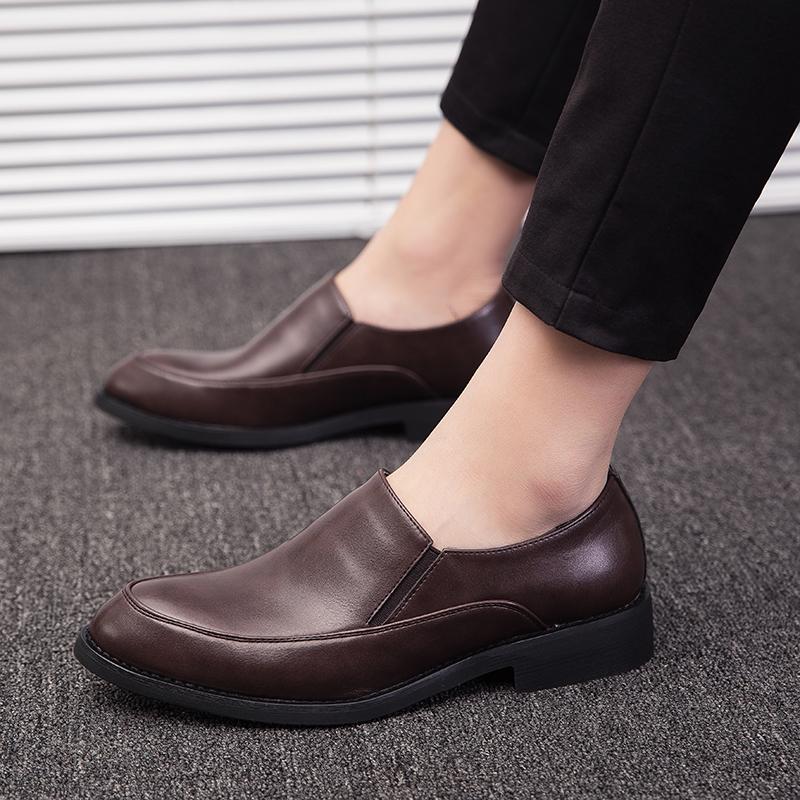 Pánské boty Formální Společenské Ležérní Kožené Hnědé Černé Designové Elegantní Luxusní Pánské Oblekové Boty Svatba Řízení Dropshipping Móda