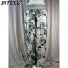 BITCED 15 Color Women Casual Elastic Waist Plus Size Print Long Trousers Straight Loose Long Pants Haren
