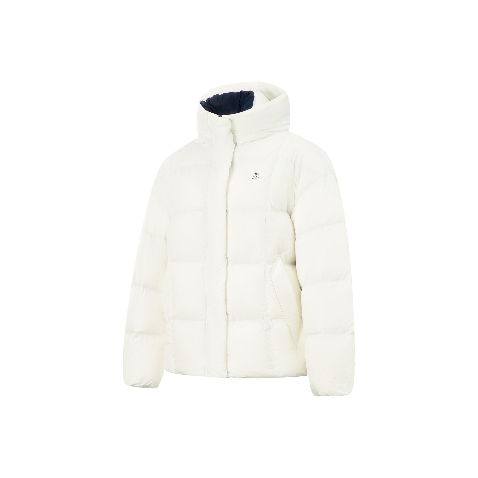 

Пуховик с капюшоном и вышивкой логотипа серии Li Ning Sports Lifestyle Женская верхняя одежда AYMV510-1 XS