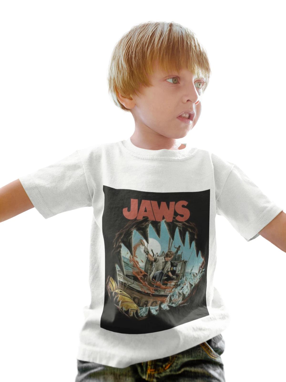 jaws 90s film movie kids girls boys funny birthday gift kids boys T-Shirt 2 100