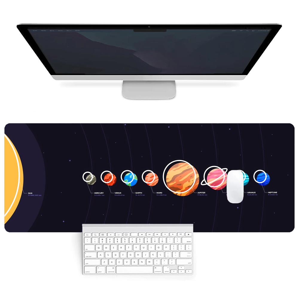 Universe Mouse Pad Gaming Mousepad Cosmic Space Starry Sky Mouse Mats Space Deskmat Galaxy Desk Mat Computer Keyboard Mousepads 800x300x2mm