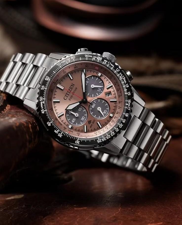 Citizen Eco-Drive Chronograf 40mm Tarcza Stal Nierdzewna Zegarek Męski CA4664-60X