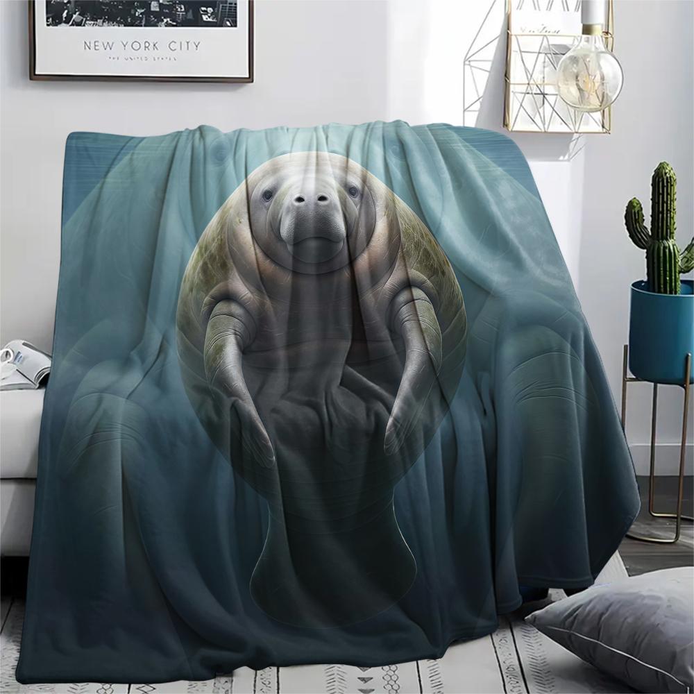 1 Peça Manta de Flanela com Estampa de Desenho Animado, Alta Qualidade Confortável para Todas as Estações, Decoração de Casa, Calor e Conforto, Perfeita para Presente de Natal Aniversário