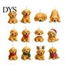 Christmas Advent Calendar Dog 2026, 24 Days Countdown with Pcs Holiday Party Supplies 2D Acrylic Cute Pendants, Lovers Gift for Tree Decor Box Kids