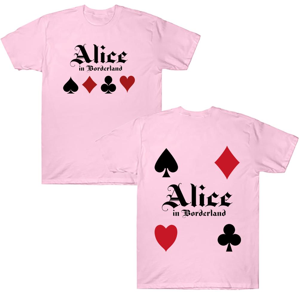 Alice in Borderland Baumwoll-T-Shirts Damen Herren Harajuku Anime T-Shirt Alice in Borderland 3 Grafik Kleidung High Street Kurzarm